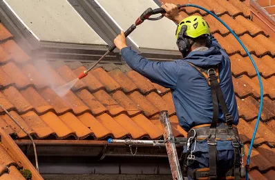 Démoussage et hydrofuge de toiture à Lécussan